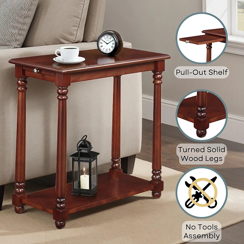 French Country Regent Chairside End Table