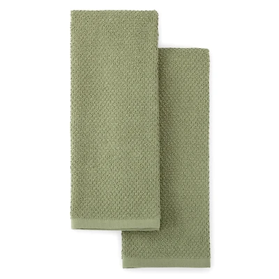 Cooks Popcorn Solid 2-pc. Kitchen Towel Set