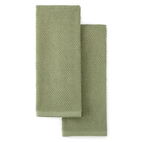 Cooks Popcorn Solid 2-pc. Kitchen Towel Set