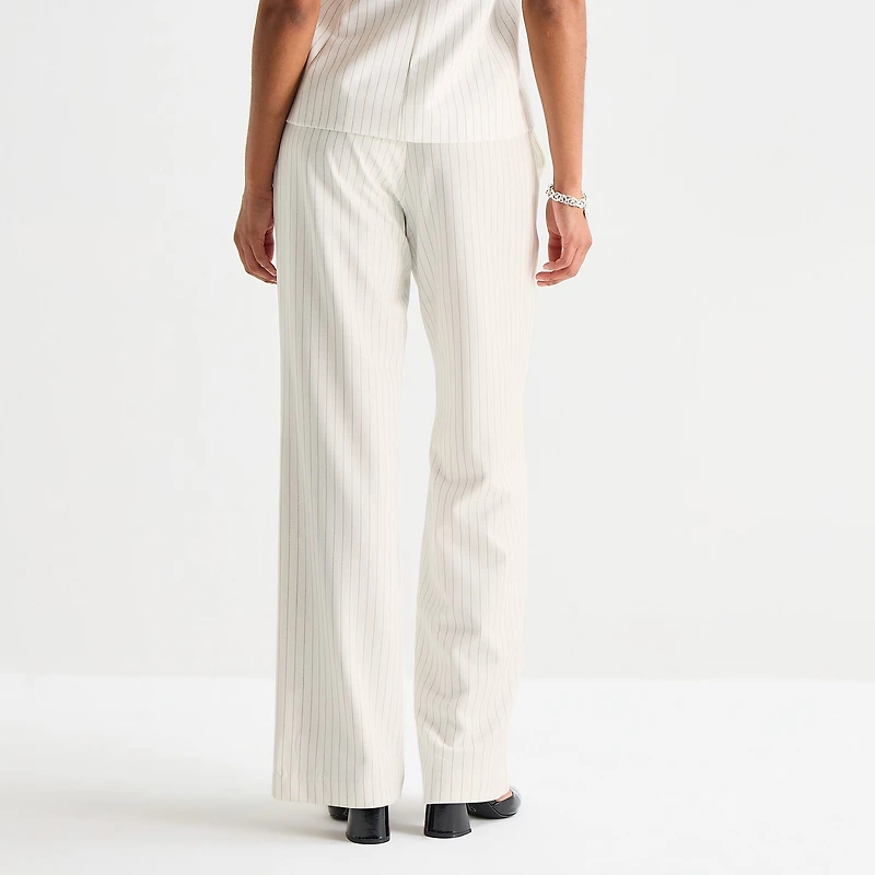 by&by Womens Juniors Straight Trouser