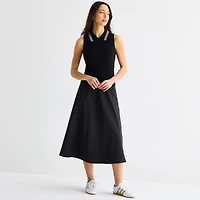 Stylus Womens Sleeveless Polo Sweater