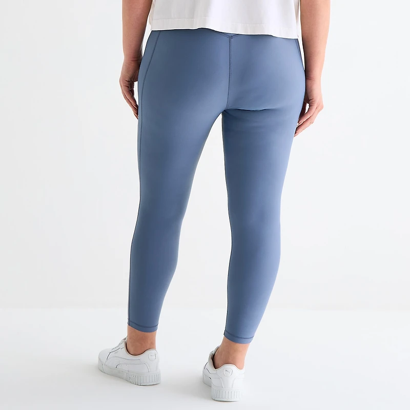 Xersion EverContour+ Womens Quick Dry High Rise 25" Plus 7/8 Ankle Legging