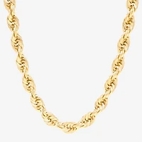 Unisex Adult 14K Gold 24 Inch Rope Chain Necklace