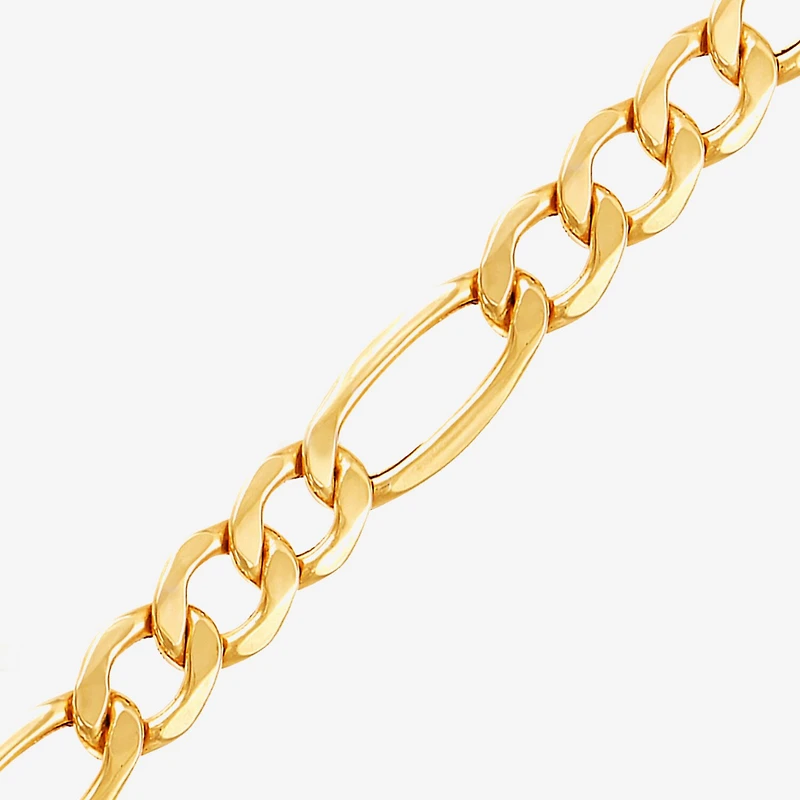 Made Italy Mens 10K Gold 22 Inch Link Necklace