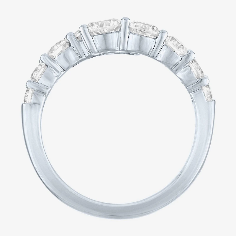 Diamond Addiction (G-H / Si2-I1) Womens 2 CT. T.W. Lab Grown White Sterling Silver Bypass Cocktail Ring