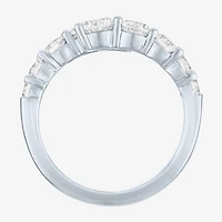Diamond Addiction (G-H / Si2-I1) Womens 2 CT. T.W. Lab Grown White Sterling Silver Bypass  Cocktail Ring