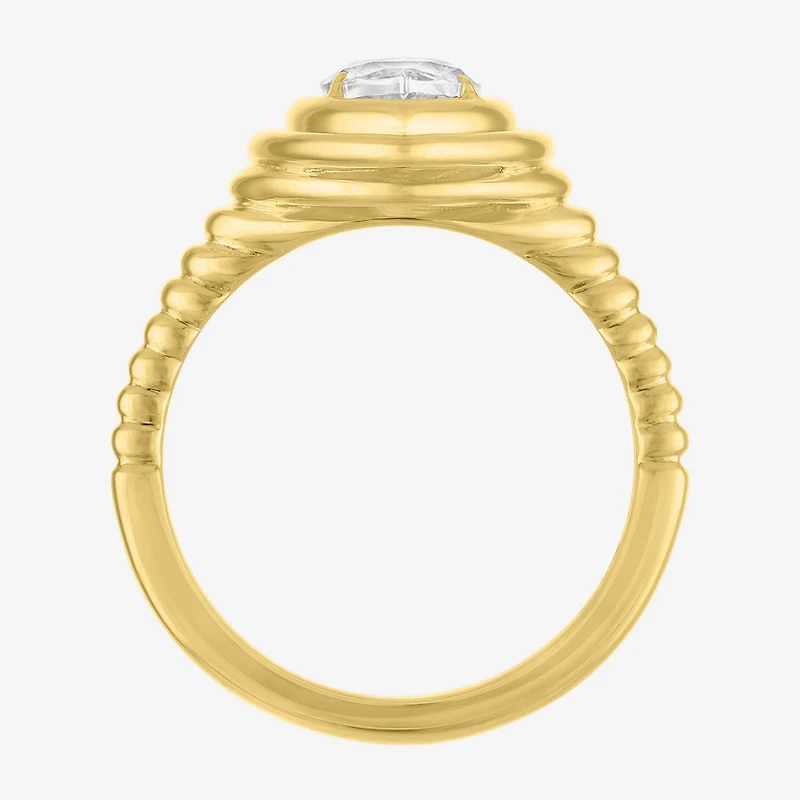 Diamond Addiction (G-H / Si2-I1) Womens 1 1/2 CT. T.W. Lab Grown White 14K Gold Over Silver Marquise Cocktail Ring