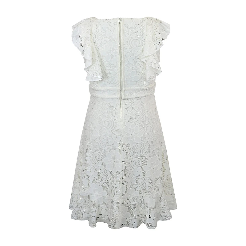 Lilt Big Kid Girls Short Sleeve A-Line Dress