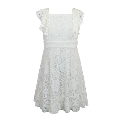 Lilt Big Kid Girls Short Sleeve A-Line Dress