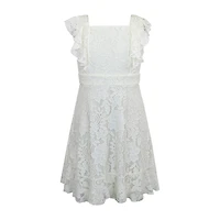 Lilt Big Kid Girls Short Sleeve A-Line Dress