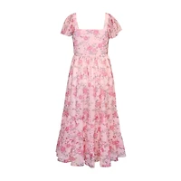 Lilt Big Kid Girls Short Sleeve A-Line Dress