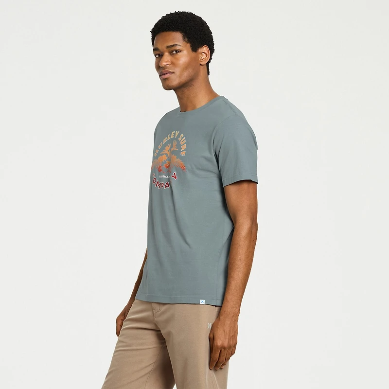 Hurley Mens Crew Neck Short Sleeve Regular Fit Graphic T-Shirt