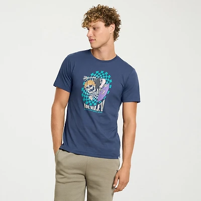Hurley Mens Crew Neck Short Sleeve Regular Fit Graphic T-Shirt