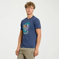 Hurley Mens Crew Neck Short Sleeve Regular Fit Graphic T-Shirt