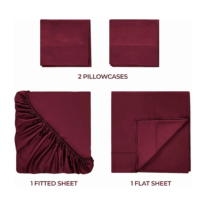 SUPERIOR® Egyptian Cotton Luxury Sateen 700tc Deep Pocket Sheet Set