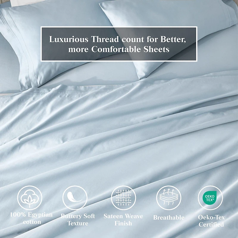 SUPERIOR® Egyptian Cotton Classic Soft 650tc Deep Pocket Sheet Set