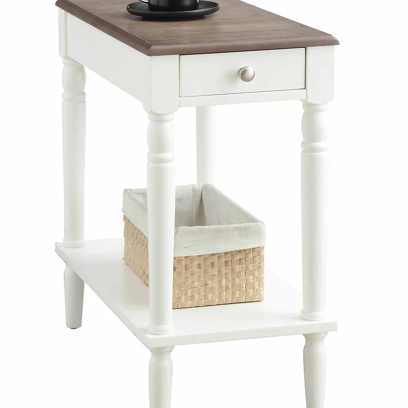 French Country Chairside End Table