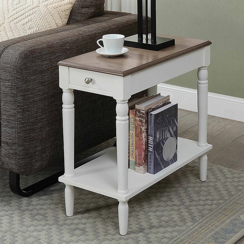 French Country Chairside End Table