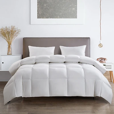 Serta 233 Thread Count Extra Warmth White Goose Feather And Down Fiber Comforter