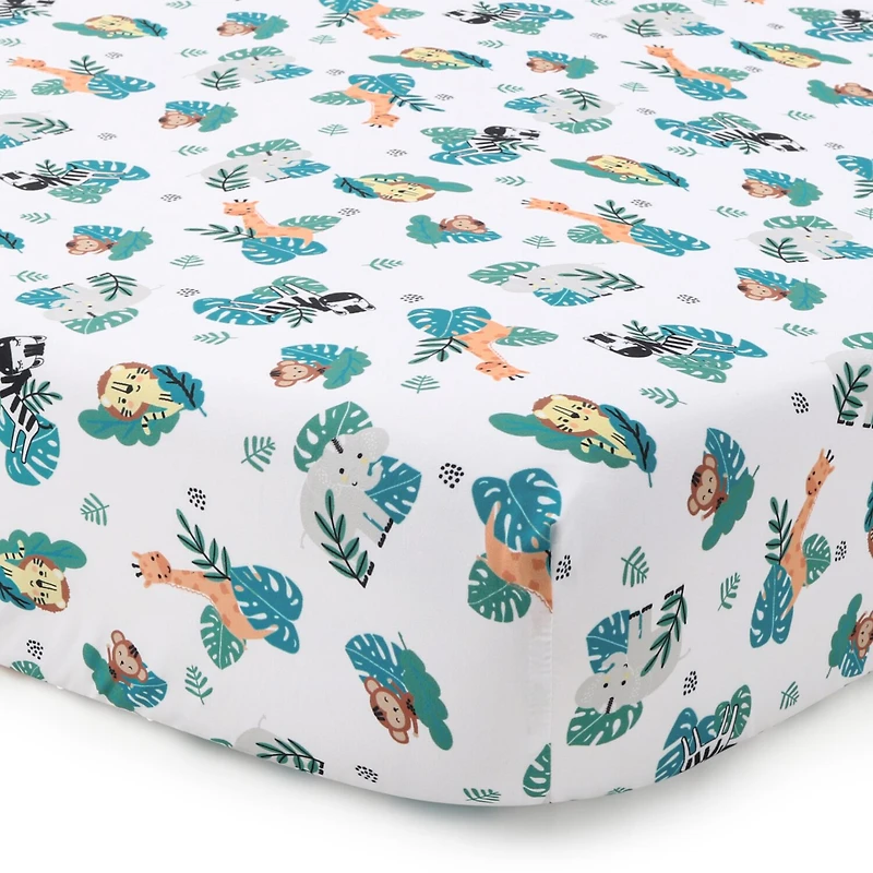 The Peanutshell Safari Adventures 3-pc. Crib Bedding Set
