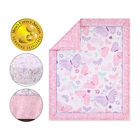 The Peanutshell Butterfly Song 3-pc. Crib Bedding Set