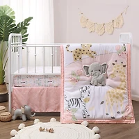 The Peanutshell Wildest Dreams 3-pc. Crib Bedding Set