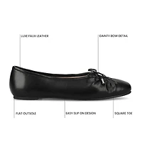 Journee Collection Callee Womens Square Ballet Flats