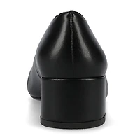 Journee Collection Saarii Womens Round Closed Toe Block Heel Pumps