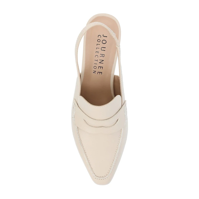 Journee Collection Amory Womens Moc Closed Toe Kitten Heel Pumps