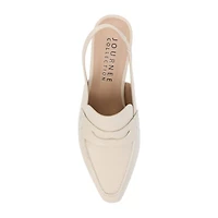Journee Collection Amory Womens Moc Closed Toe Kitten Heel Pumps