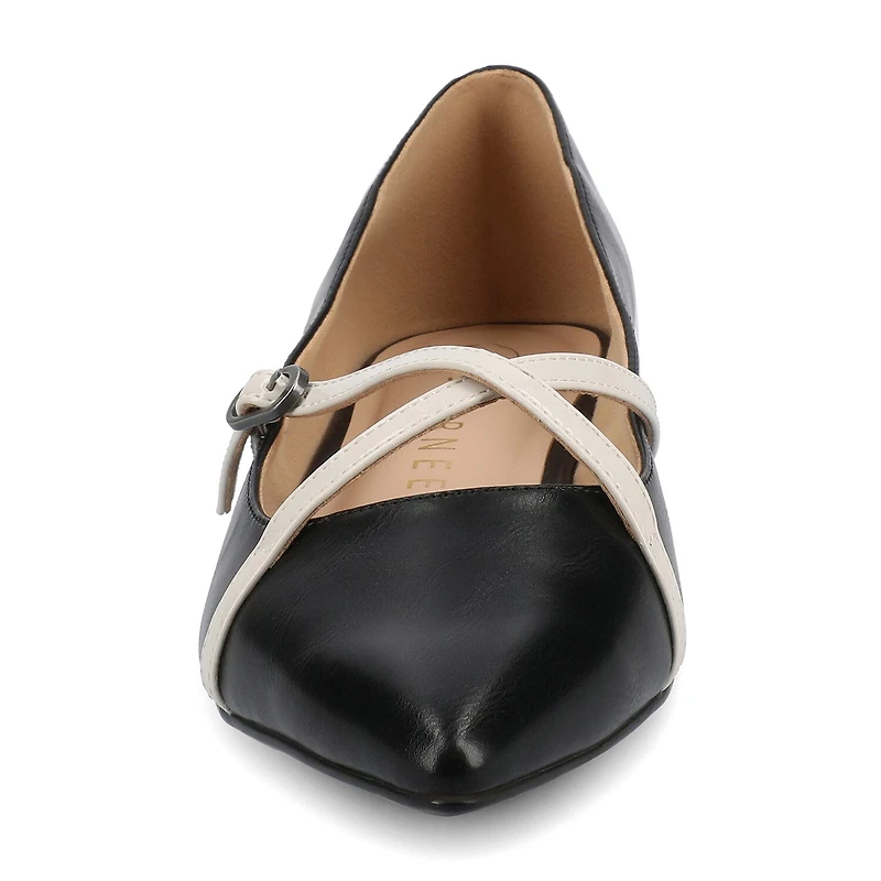Journee Collection Camby Womens Pointed Closed Toe Ballet Flats
