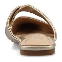 Journee Collection Enniss Womens Pointed Closed Toe Mules