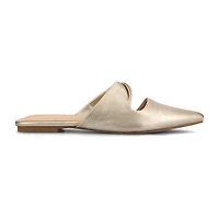 Journee Collection Enniss Womens Pointed Closed Toe Mules