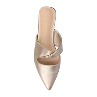 Journee Collection Enniss Womens Pointed Closed Toe Mules