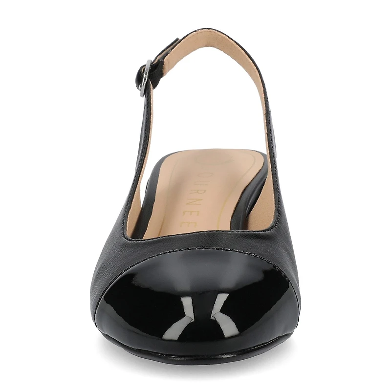 Journee Collection Sammie Womens Cap Closed Toe Flat Heel Pumps