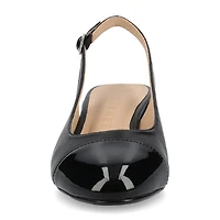 Journee Collection Sammie Womens Cap Closed Toe Flat Heel Pumps
