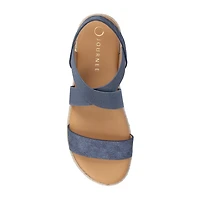 Journee Collection Womens Caroline Wedge Sandals