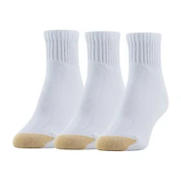 Gold Toe Ultra Tec Womens Multi-Pack 3 Pair Quarter Ankle Socks