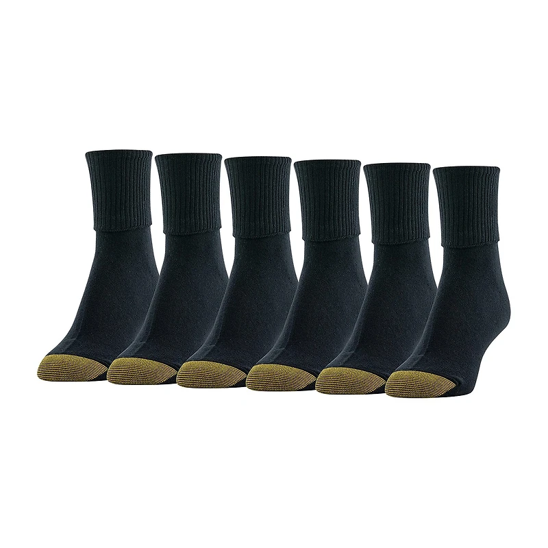 Gold Toe Womens 6 Pair Turncuff Socks