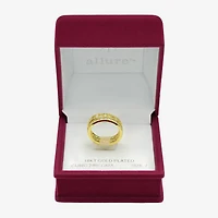 Sparkle Allure Womens Cubic Zirconia 14K Gold Over Brass Eternity Ring Set