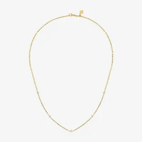 Diamond Addiction (G-H / I1-I2) Womens 1/3 CT. T.W. Lab Grown White Diamond 10K Gold Paperclip Round 18 Inch Pendant Necklace