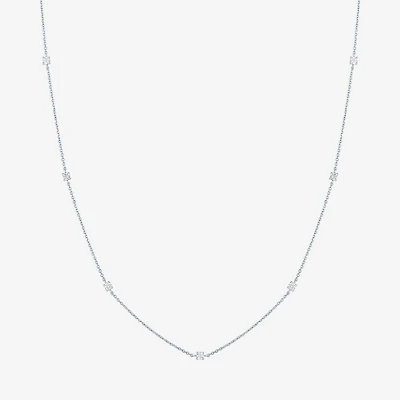 Diamond Addiction (G-H / I1-I2) Womens 1/3 CT. T.W. Lab Grown White Diamond 10K Gold Round 18 Inch Pendant Necklace