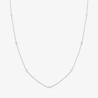 Diamond Addiction (G-H / I1-I2) Womens 1/3 CT. T.W. Lab Grown White Diamond 10K Gold Round 18 Inch Pendant Necklace