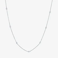 Diamond Addiction (G-H / I1-I2) Womens 1/3 CT. T.W. Lab Grown White Diamond 10K Gold Round 18 Inch Pendant Necklace