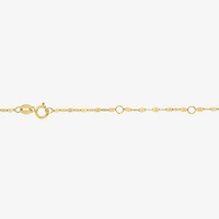 (G-H Womens 1/3 CT. T.W. Lab Grown White Diamond 10K Gold Cross 16 Inch Pendant Necklace