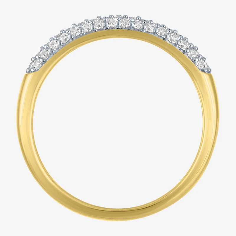 Diamond Addiction (G-H, I1-I2) Womens 5.5MM 1/3 CT. T.W. Lab Grown White 10K Gold Band