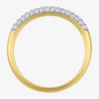 Diamond Addiction (G-H, I1-I2) Womens 5.5MM 1/3 CT. T.W. Lab Grown White 10K Gold Band