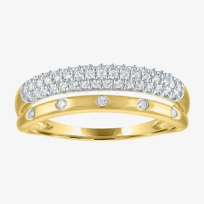 Diamond Addiction (G-H, I1-I2) Womens 5.5MM 1/3 CT. T.W. Lab Grown White 10K Gold Band
