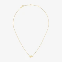 Diamond Addiction (G-H Womens 1/3 CT. T.W. Lab Grown White Diamond 10K Gold Pear 16 Inch Pendant Necklace