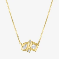 Diamond Addiction (G-H Womens 1/3 CT. T.W. Lab Grown White Diamond 10K Gold Pear 16 Inch Pendant Necklace